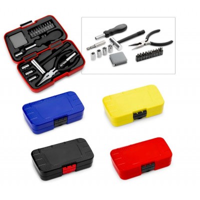 Factory Household 19pcs Hardware Multi Functional Hand Tool Kit Box With Pliers