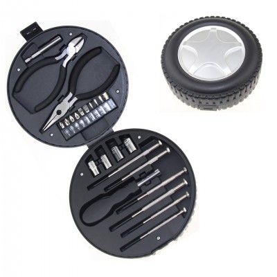 24pcs tire tyre shape hand tool set  and promotional gift